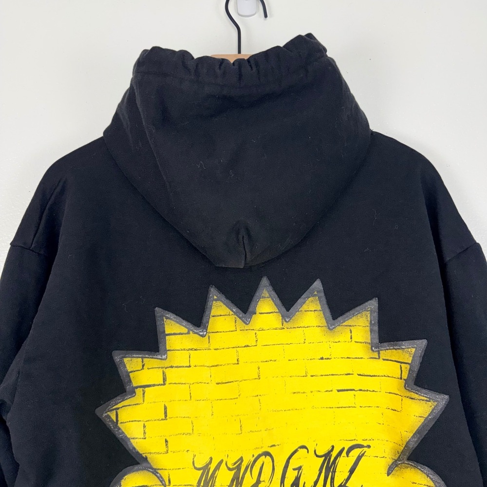 DNA MND GMZ Bart Simpson Graphic Hoodie M Black Cotton Boxy Cropped Streetwear - Picture 8 of 15